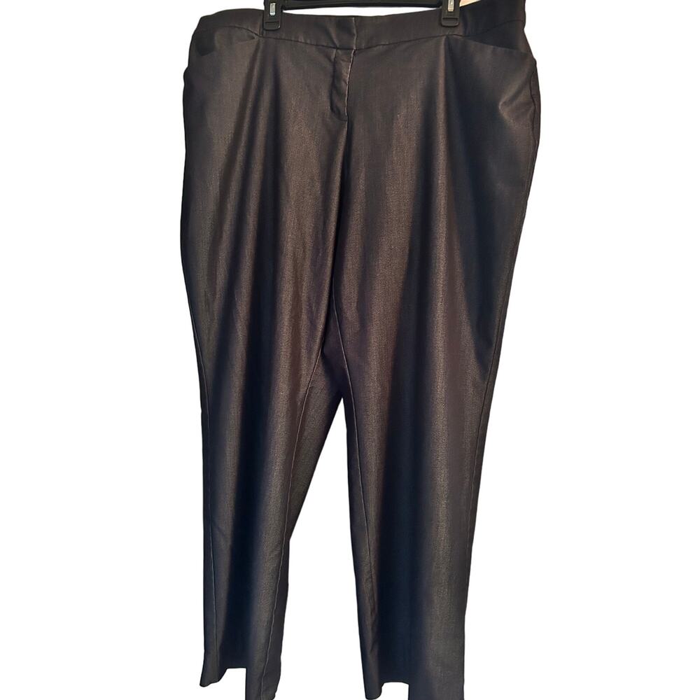 EUC Worthington Women Curvy Fit Perfect Trouser Black Size 20W
